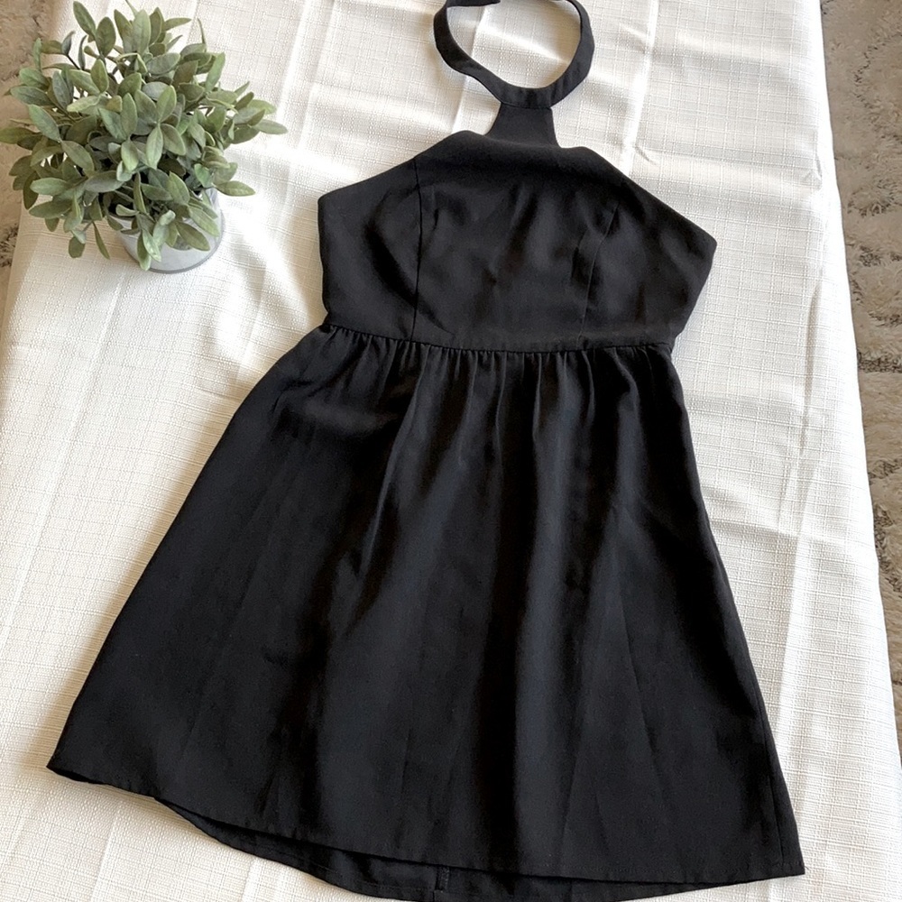 Sparkle & Fade NWOT little black halter dress